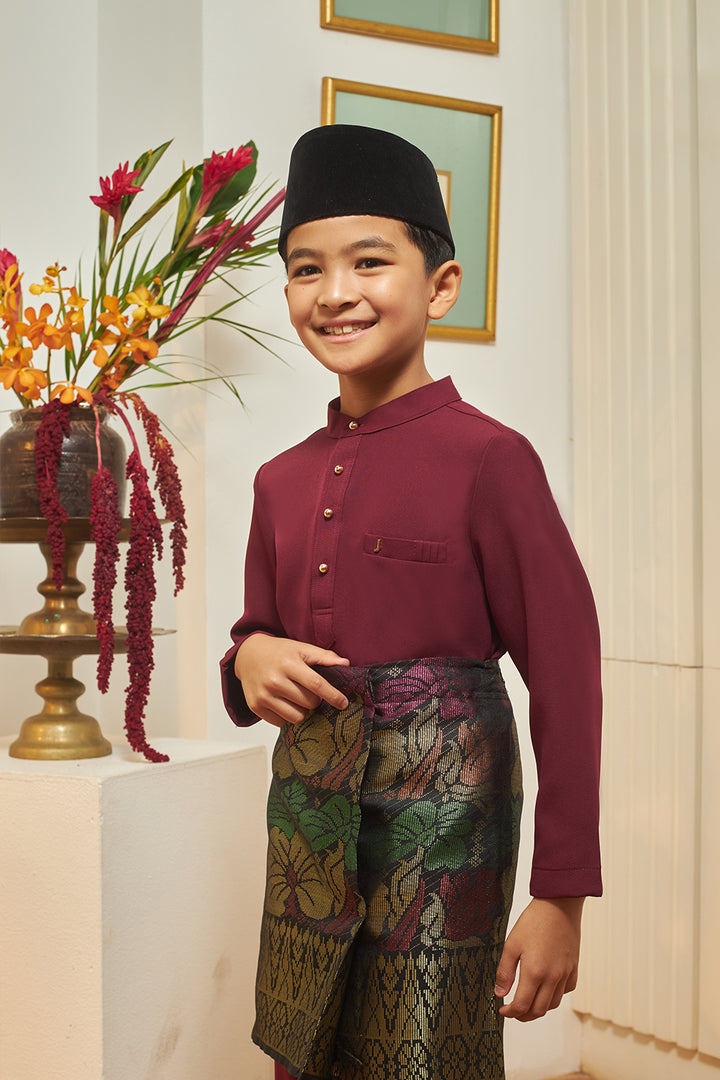 Jovian Men Kids | Adam Baju Melayu in Maroon (8453748752614)