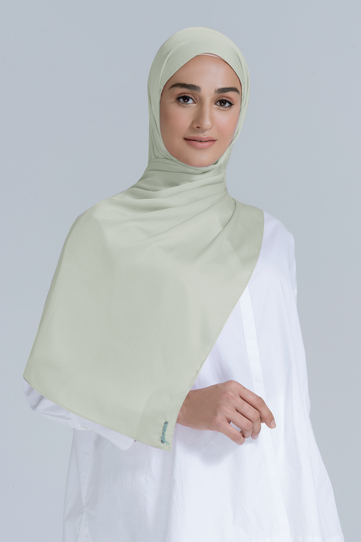 Jovian l Hijab Alana Dotted Satin Classic Plain Long Shawl (8456917549286)