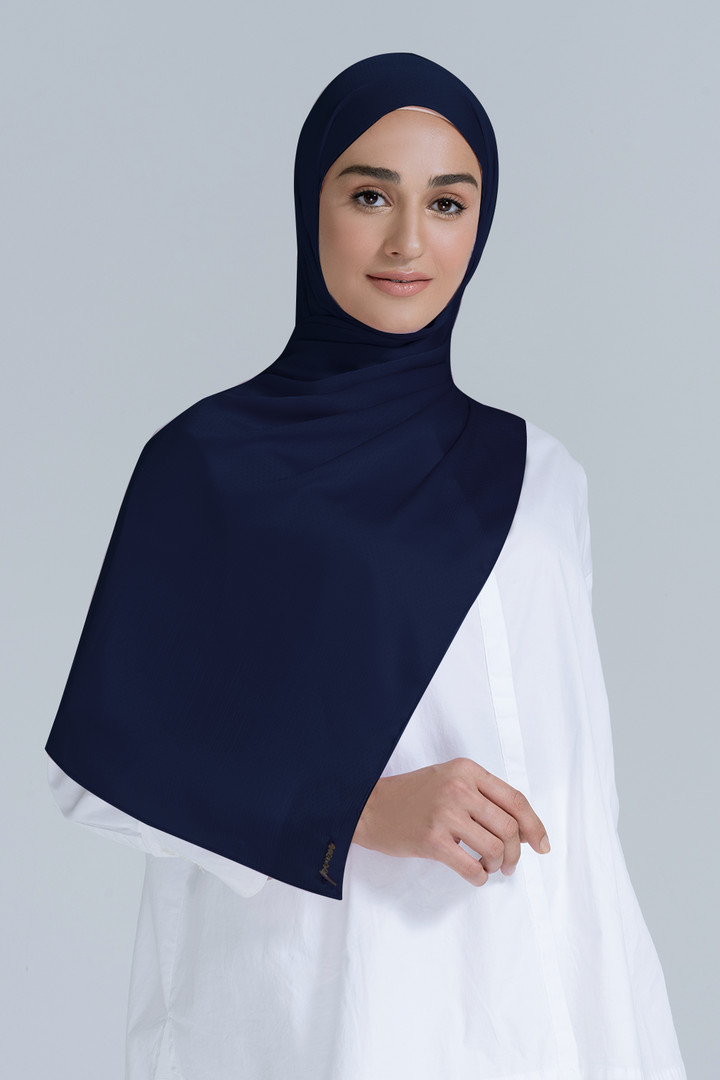 Jovian l Hijab Alana Dotted Satin Classic Plain Long Shawl (8456917549286)