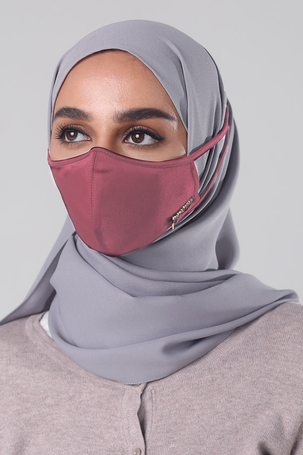 Jovian | Classic Series Hijab Mask in Magenta (6904272978070)