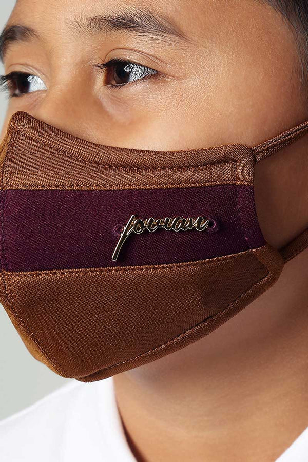 Jovian | Dual Tone Series Mask for Kids in Brown Purple (6904518934678)