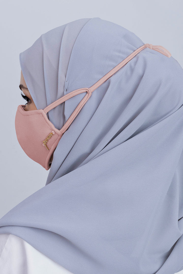Jovian | Classic Hijab Mask In Peach (7479962632422)