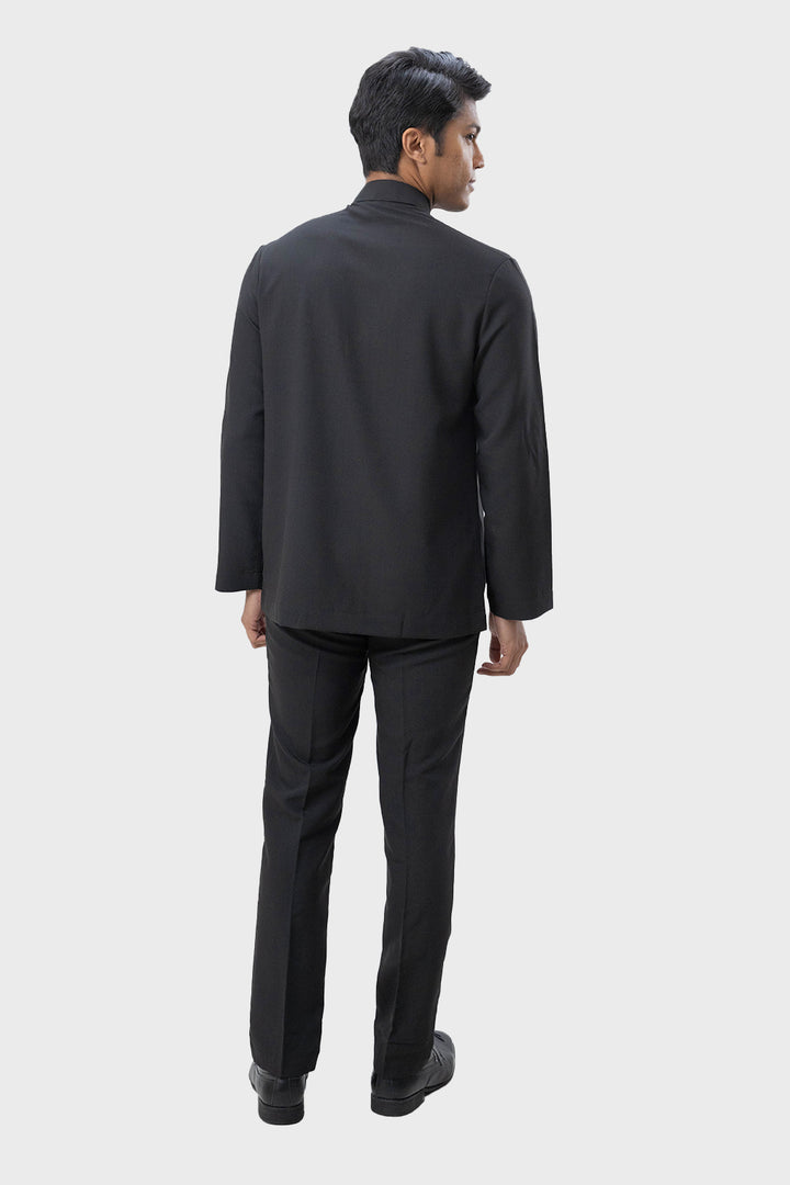Jovian Men | Aqeef Modern Baju Melayu In Jet Black (7726842151142)