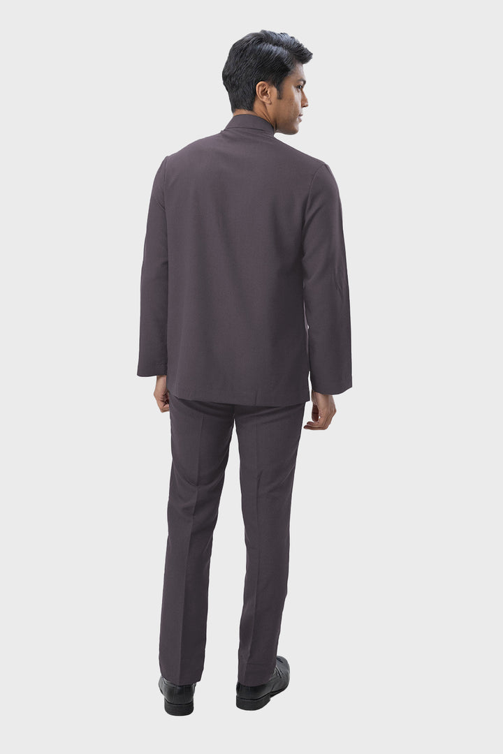 Jovian Men | Aqeef Modern Baju Melayu In Dark Grey (7726864302310)