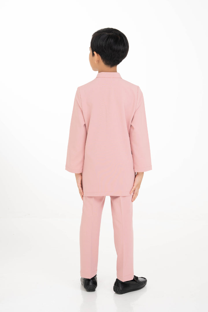 Jovian Men Kids | Aqeef Modern Baju Melayu in Dusty Pink (8161944371430)