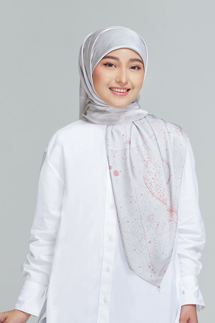 Jovian Hijab l Anak Bulan Classic Printed Square Shawl (8457340256486)
