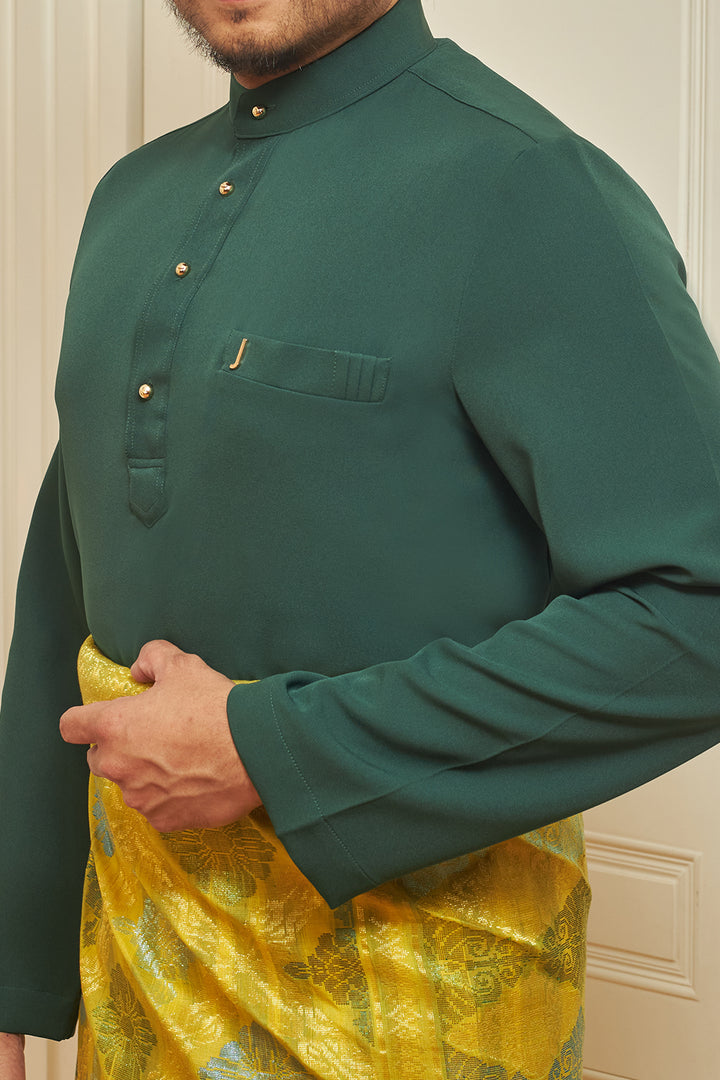 Jovian Men | Adam Baju Melayu in Emerald Green (8453731877094)