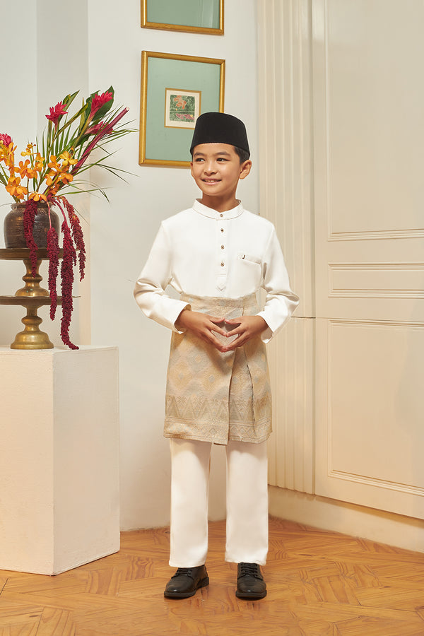 Jovian Men Kids | Adam Baju Melayu in Off White