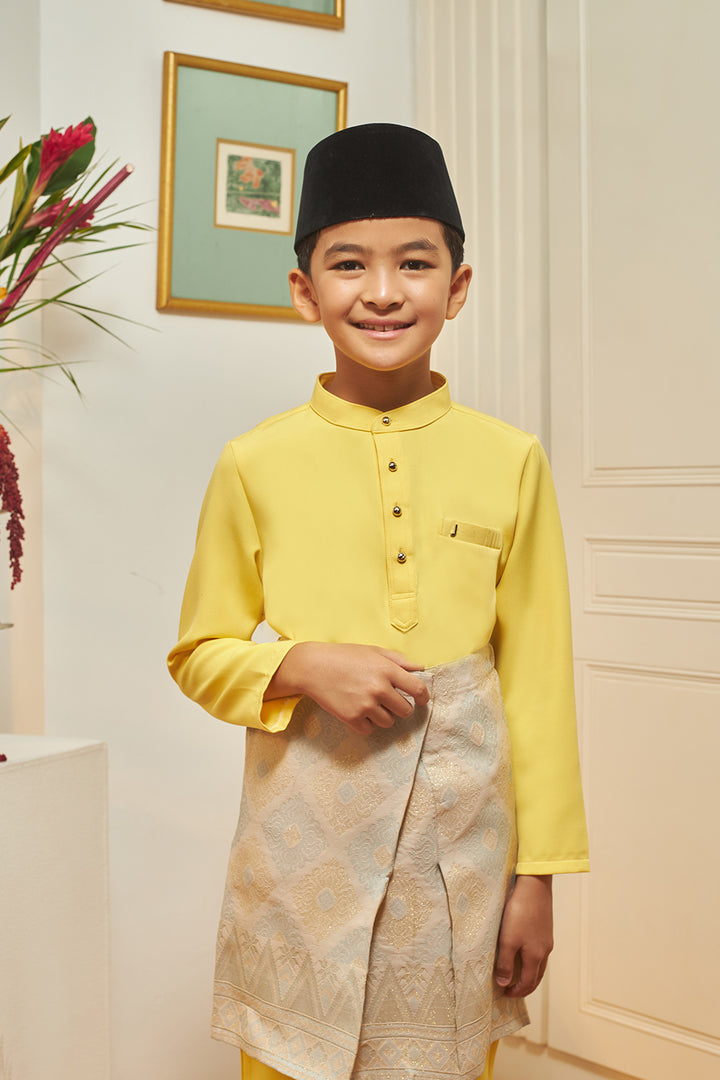 Jovian Men Kids | Adam Baju Melayu in Yellow (8453742919910)