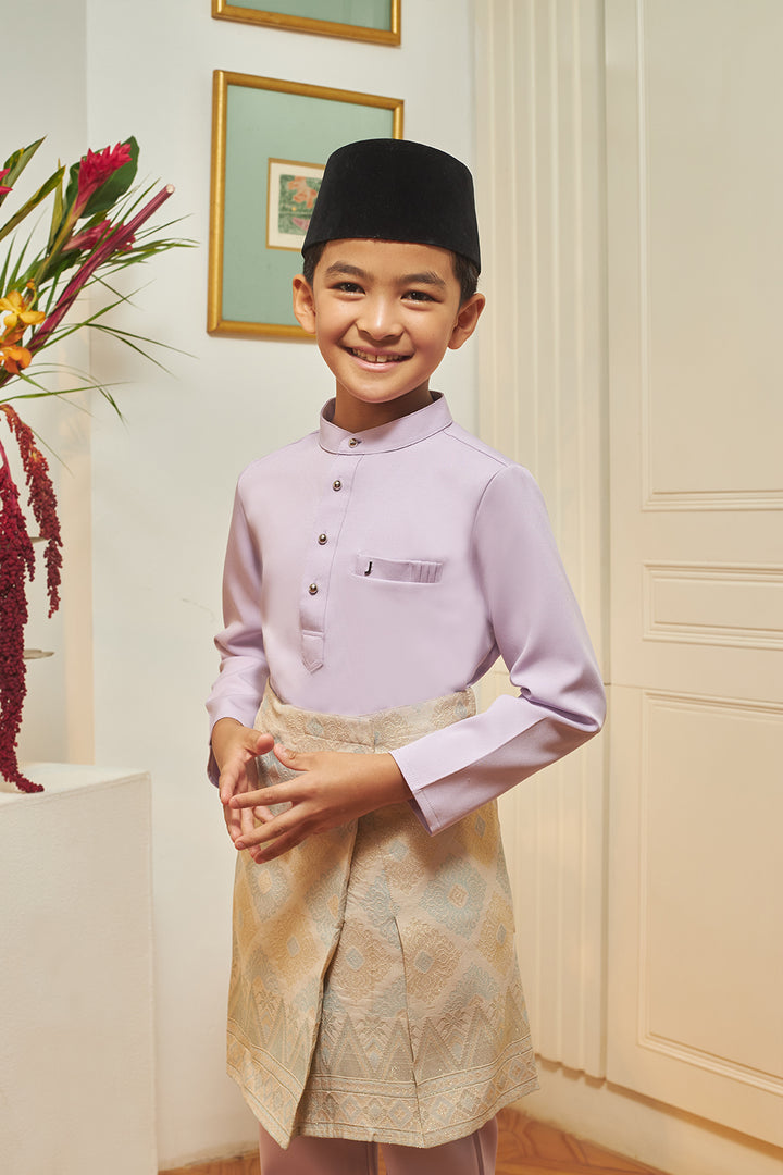 Jovian Men Kids | Adam Baju Melayu in Pastel Purple (8453750915302)