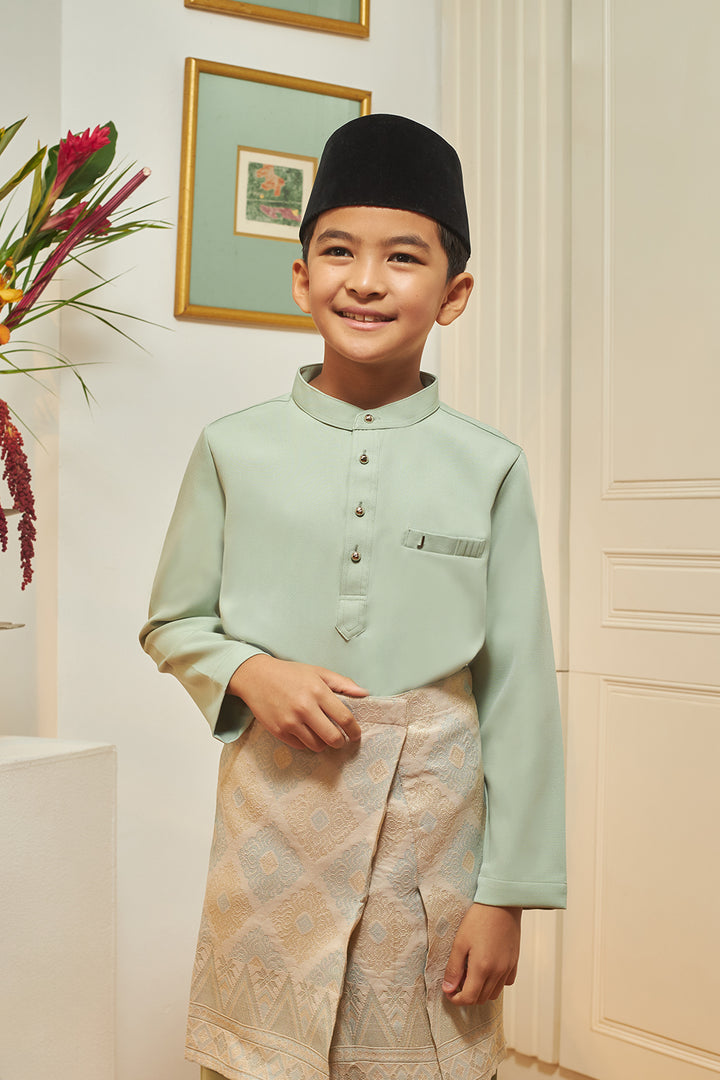 Jovian Men Kids | Adam Baju Melayu in Dusty Green (8453749375206)