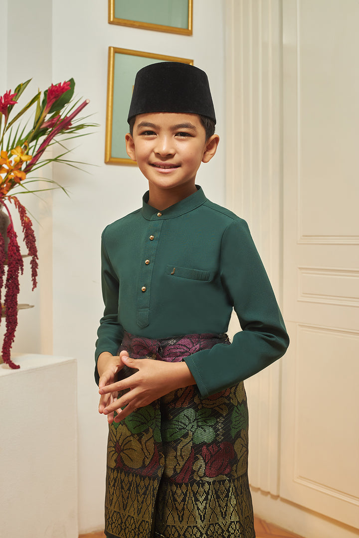 Jovian Men Kids | Adam Baju Melayu in Emerald Green (8453788303590)
