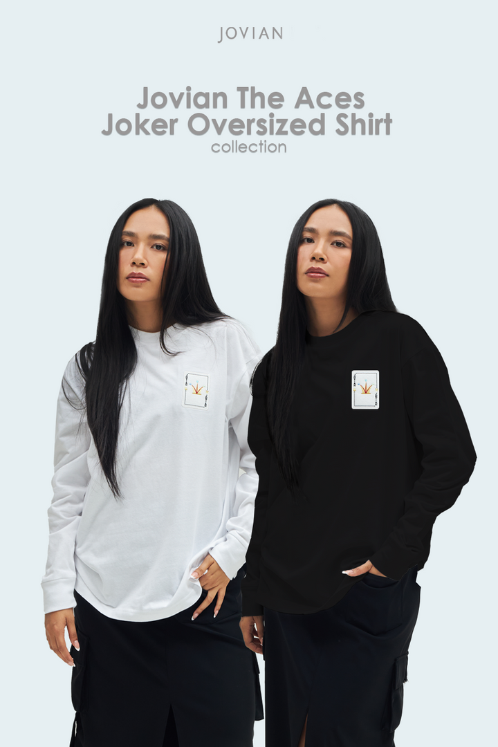 Jovian | The Aces Joker Oversized T-Shirt Long Sleeve (8390883442918)