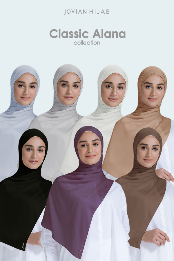 Jovian Hijab | Alana Dotted Satin Classic Long Shawl