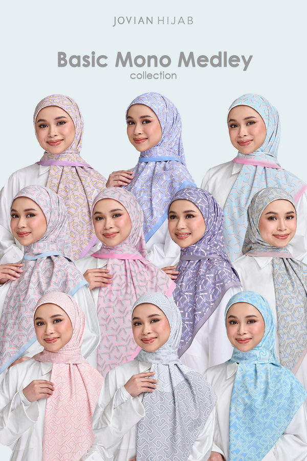 Jovian | Hijab Mono Medley Basic Square Shawl