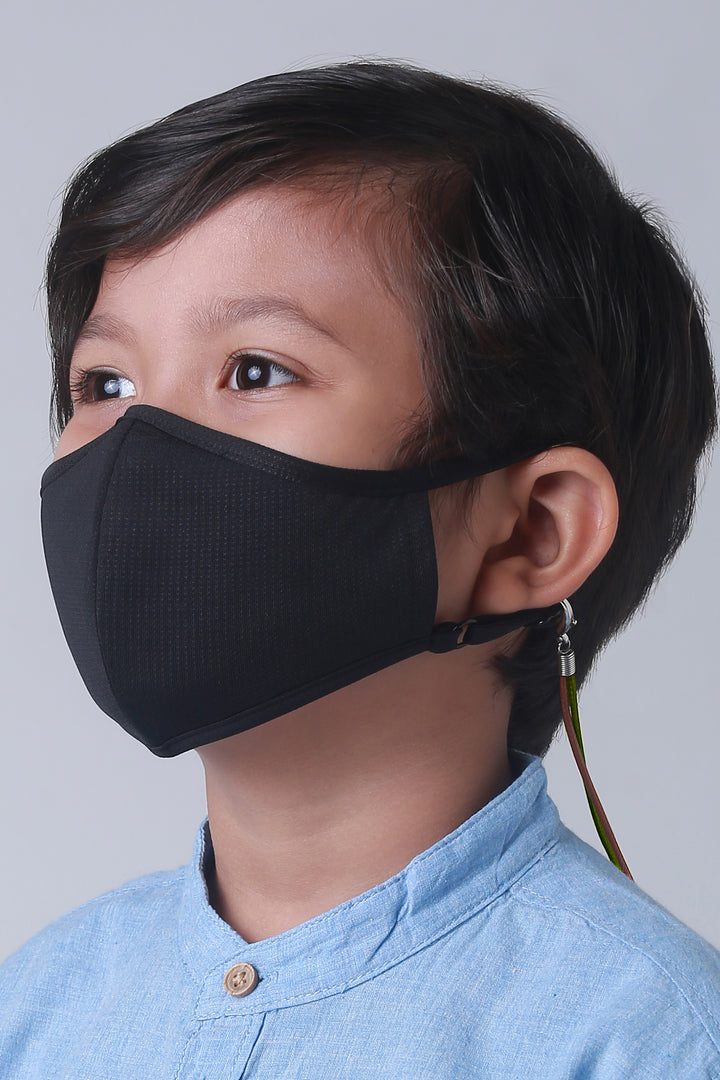 Jovian | Leather Mask String For Kids in Olive Brown (6904547737750)