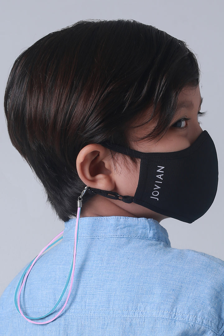 Jovian | Leather Mask String For Kids in Purple Mint (6904535023766)