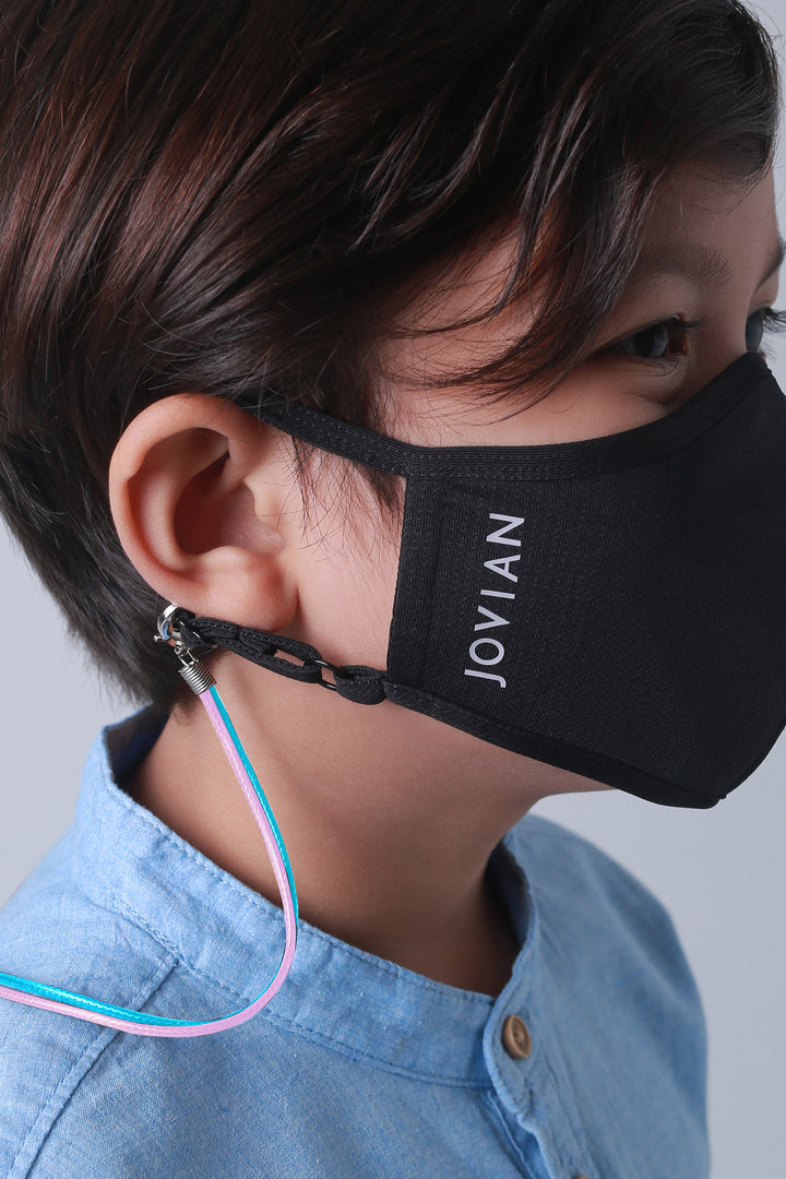Jovian | Leather Mask String For Kids in Purple Mint (6904535023766)