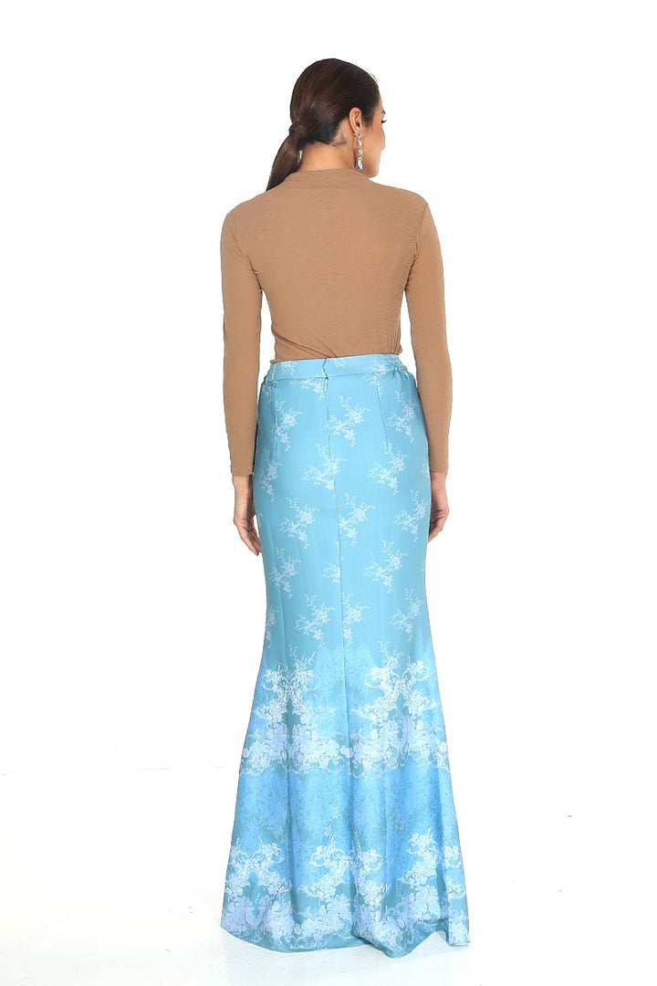 Dentelle | Adeline Basic Mermaid Skirt in Sky Blue (6896827760790)