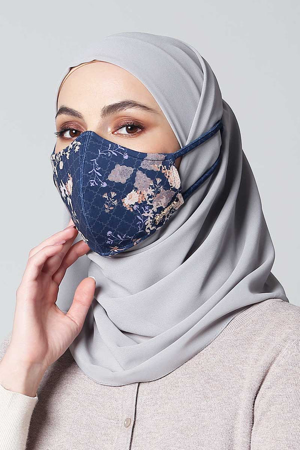 Jovian x Ria Miranda | The Friendship Series Hijab Mask in Midnight Blue