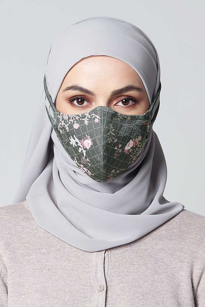 Jovian x Ria Miranda | The Friendship Series Hijab Mask in Cement Grey (6904273240214)