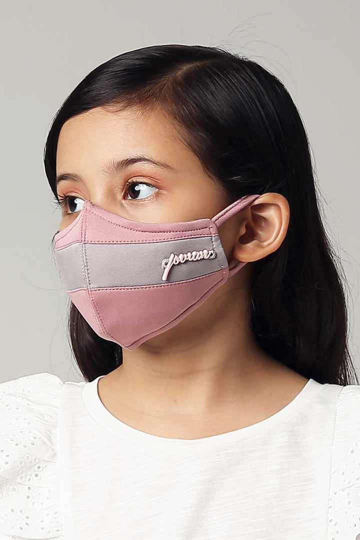 Jovian | Dual Tone Series Mask for Kids in Dusty Grey (Unisex) (6904520769686)