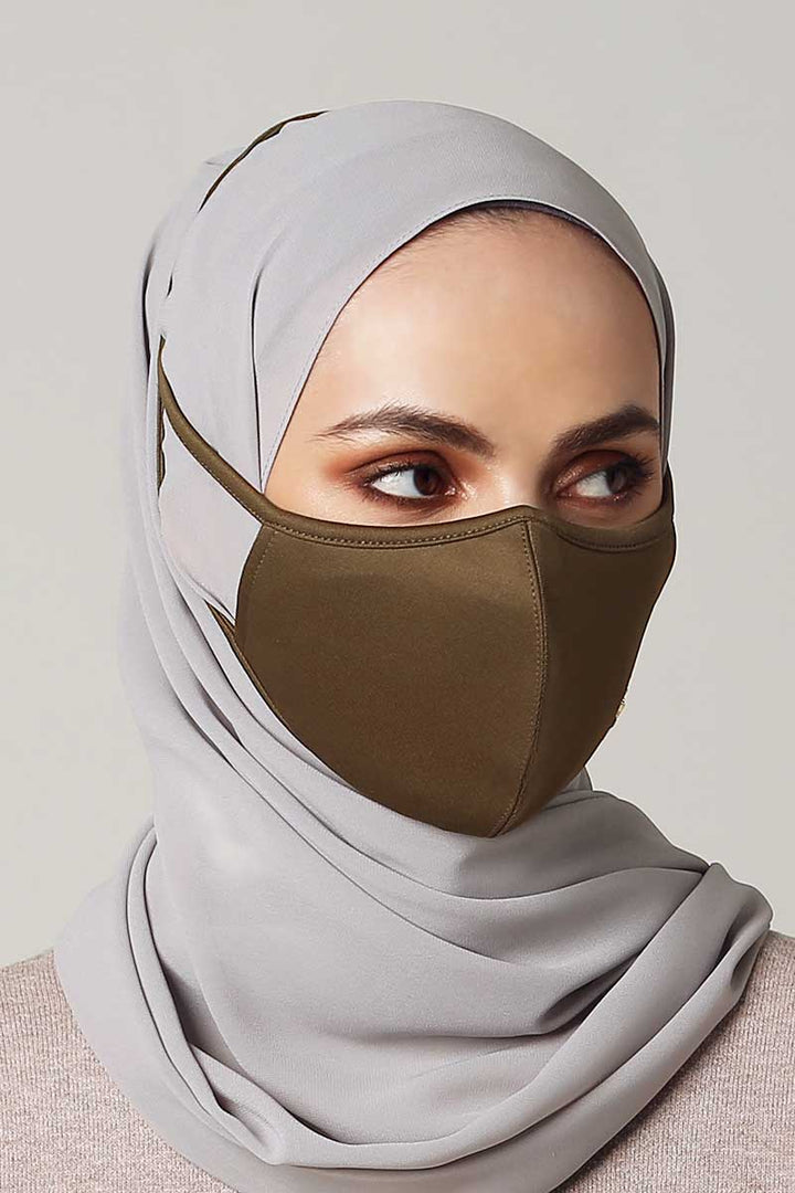 Jovian | Classic Series Hijab Mask in Dark Olive (6904283791510)