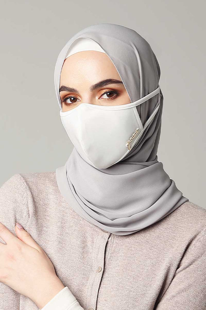 Jovian | Classic Series Hijab Mask for Adult in Off White (6904284119190)