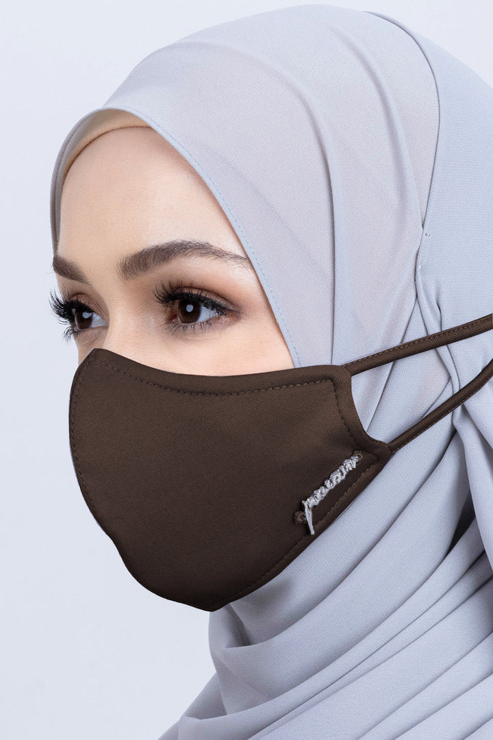 Jovian | Classic Hijab Mask In Walnut (7236329341078)