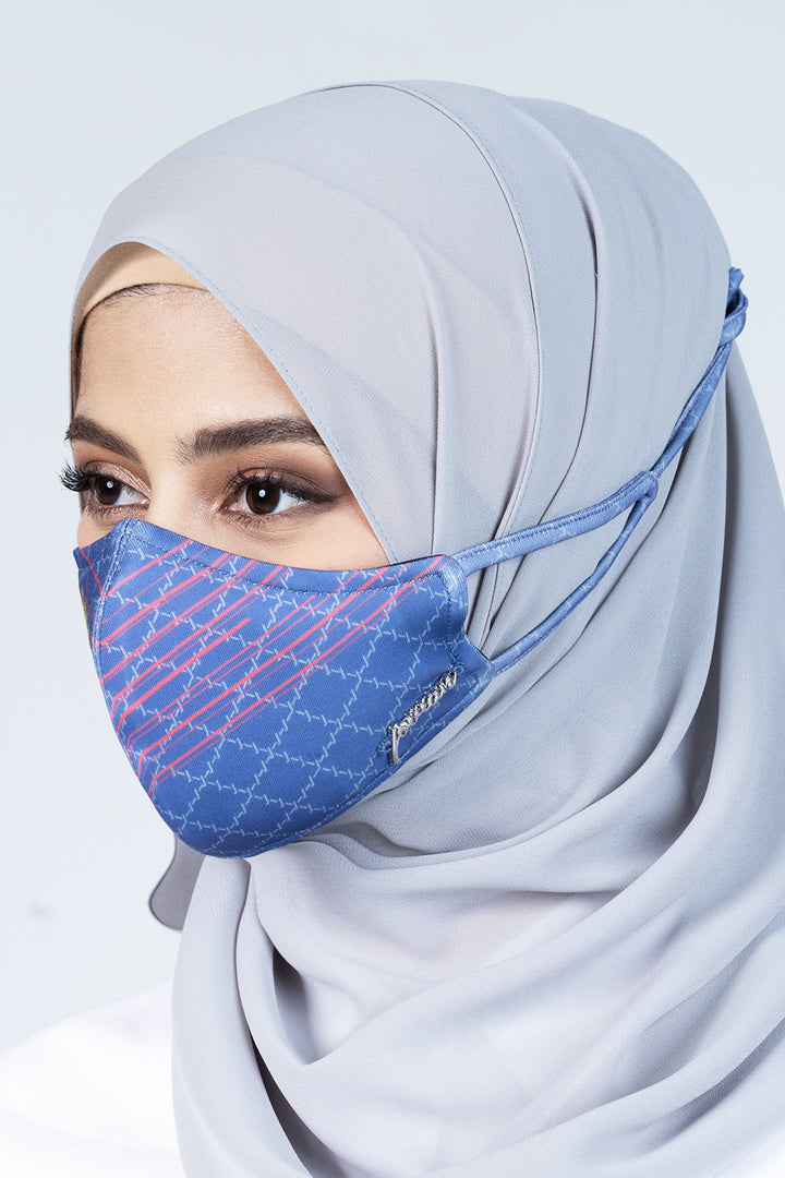 Jovian | Jalur Gemilang Series Hijab in Navy Blue (7085107183766)