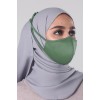 Jovian | Classic Series Hijab Mask in Emerald Green (6904311087254)