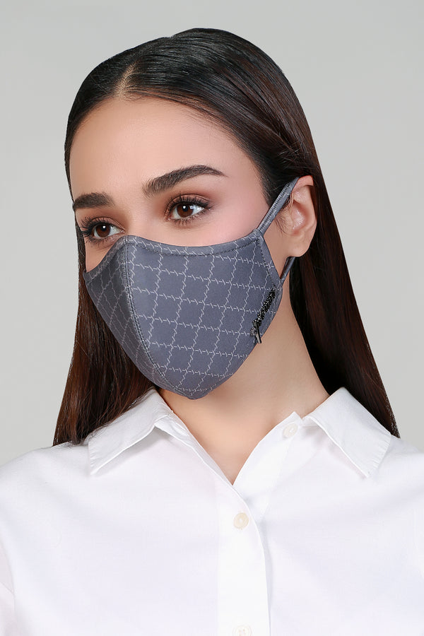 Jovian | Unisex Monogram Series Mask In Steel Grey