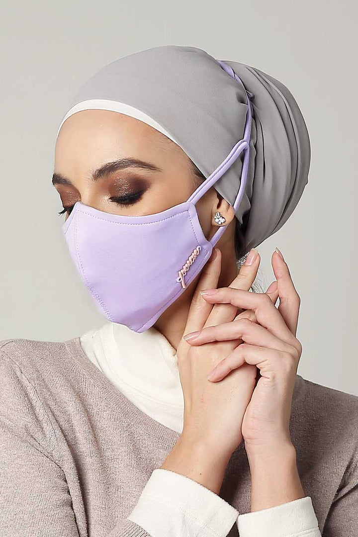 Jovian | Classic Series Hijab Mask for Adult in Lilac (6904306073750)