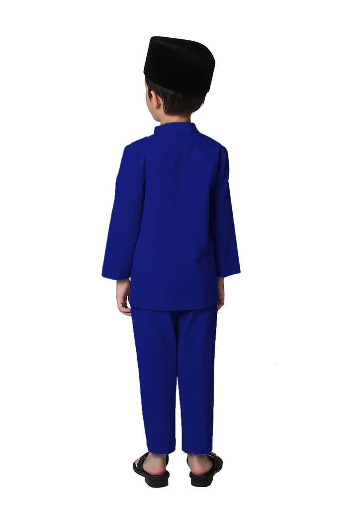 Jovian Men | Baby Rifqi Modern Baju Melayu In Royal Blue (6902891577494)