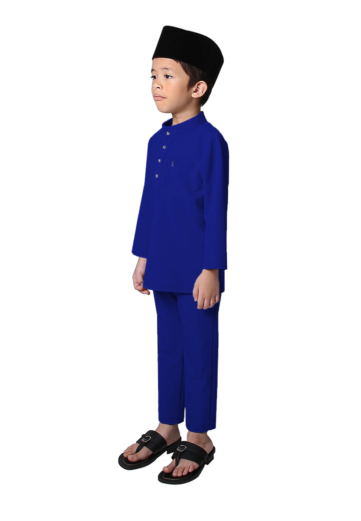 Jovian Men | Baby Rifqi Modern Baju Melayu In Royal Blue (6902891577494)