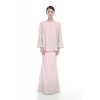 Chinoiserie | Janice Pleated Modern Kurung Kedah Skirt in Soft Peach (6896880156822)