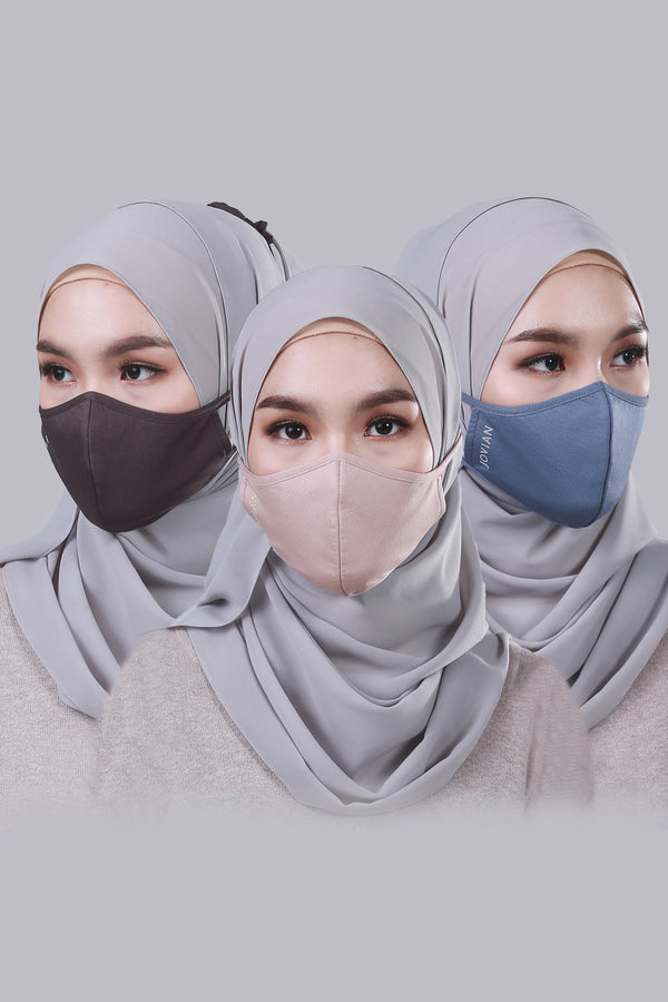 Jovian | Ultralight New Colours Hijab Mask 3 Pack