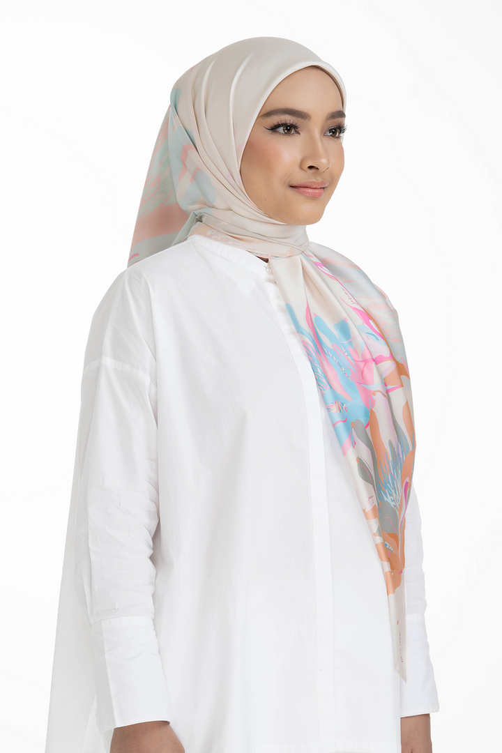 Jovian Hijab | Pop Raya Printed Square Shawl Satin (8171295965414)