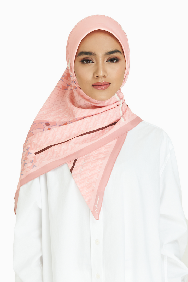 Jovian | Hijab Caitlin Mix Monogram Printed Instant Square Shawl (8153698533606)