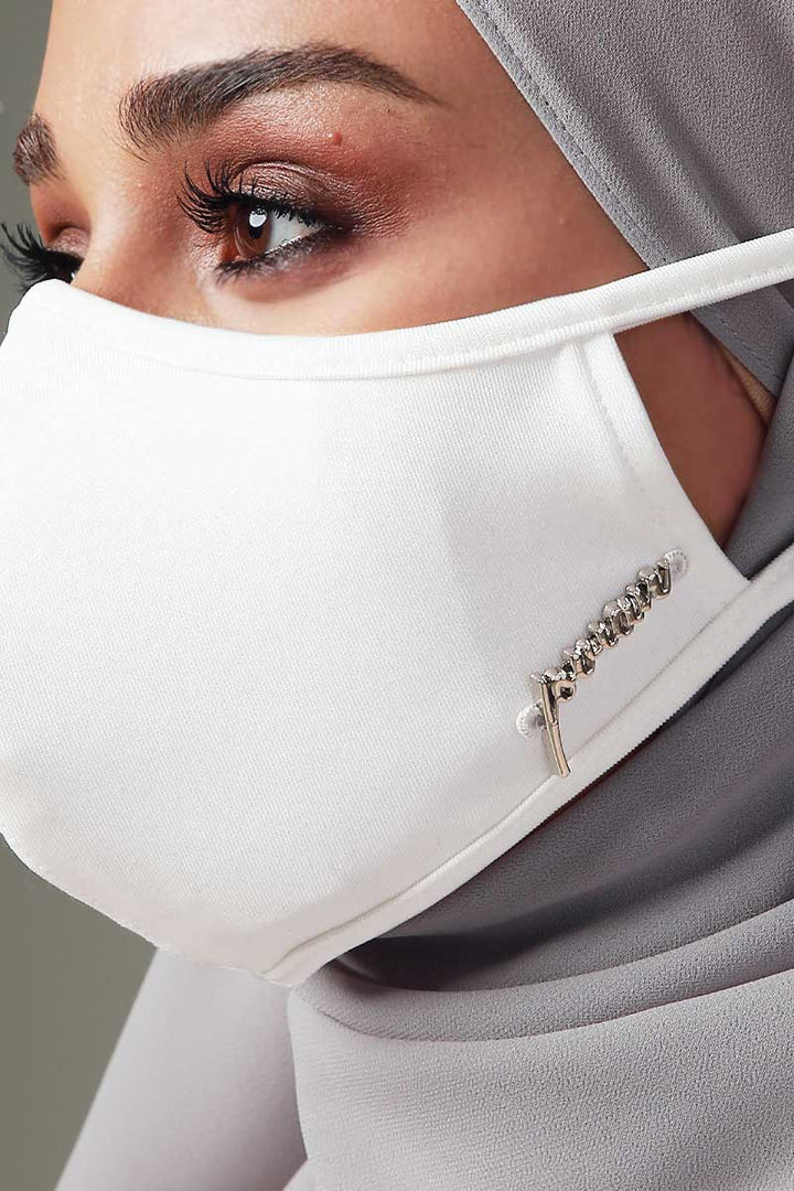 Jovian | Classic Series Hijab Mask for Adult in Off White (6904278810774)