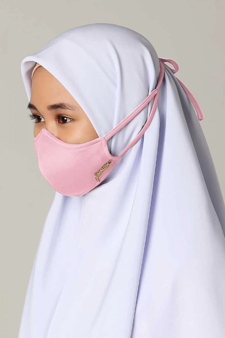 Jovian | School Series Hijab Teen Mask in Soft Pink (6904520999062)