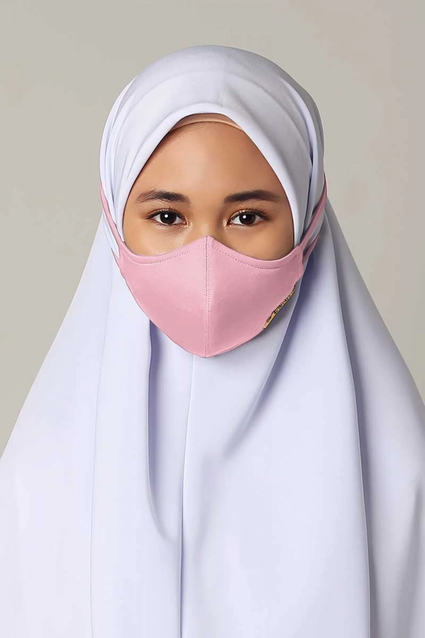 Jovian | School Series Hijab Teen Mask in Soft Pink