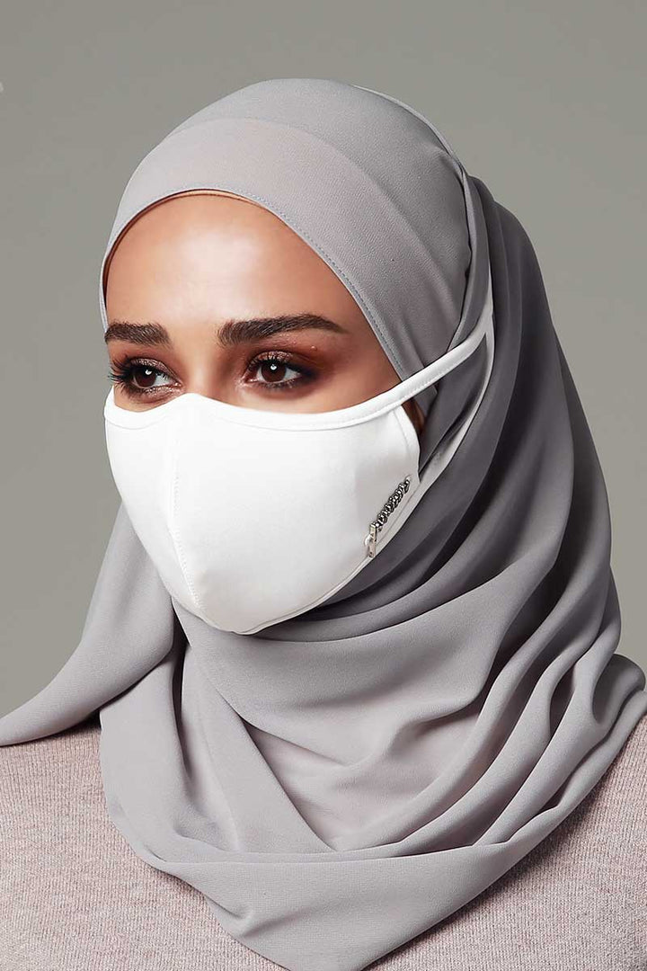 Jovian | Classic Series Hijab Mask for Adult in Off White (6904278810774)