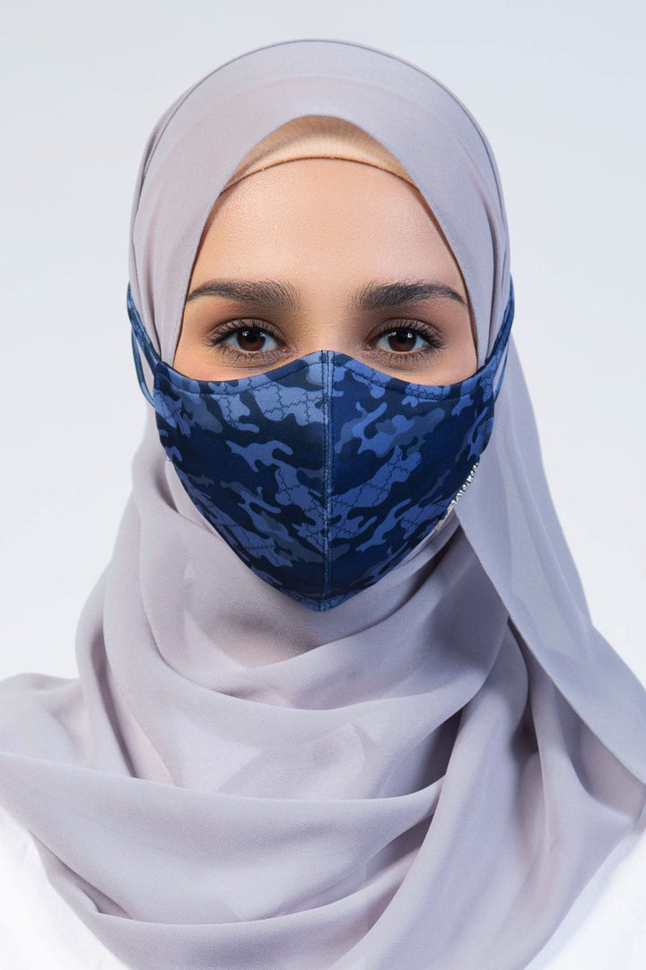 Jovian | Camo Series Hijab in Blue (7047064977558)