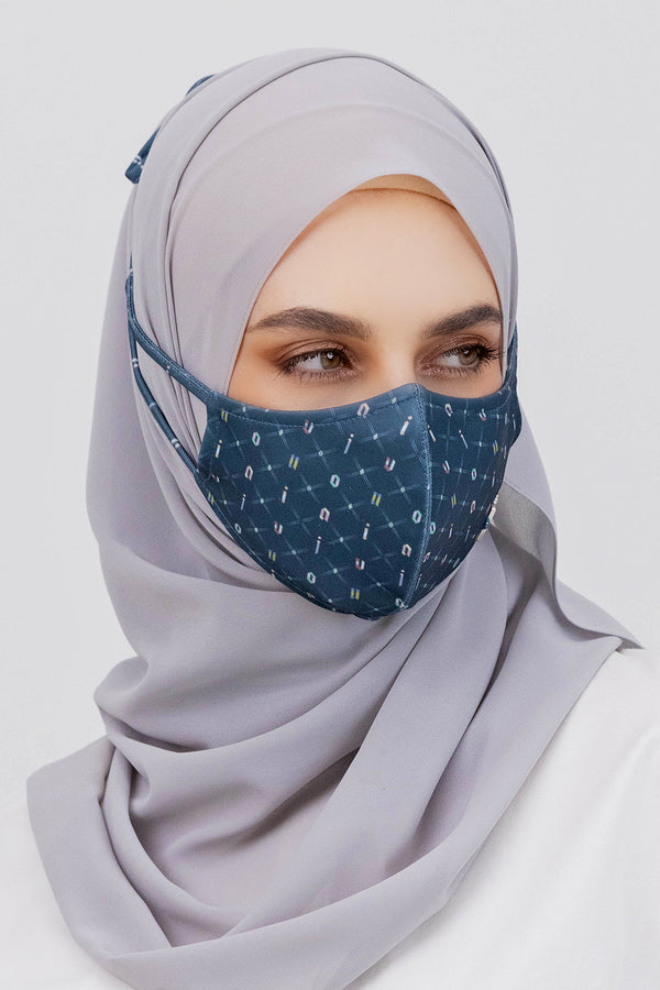 Jovian | Alpha Mono Hijab Mask In Dark Grey