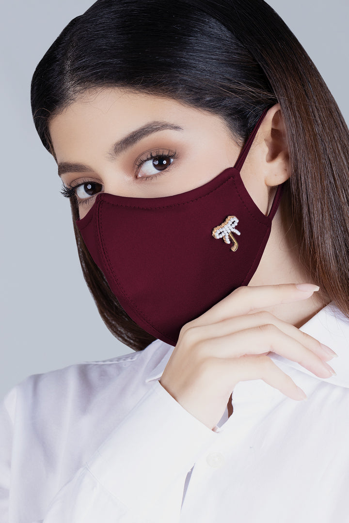 Jovian | Unisex Classic Series Mask in Burgundy Red (7208066547862)