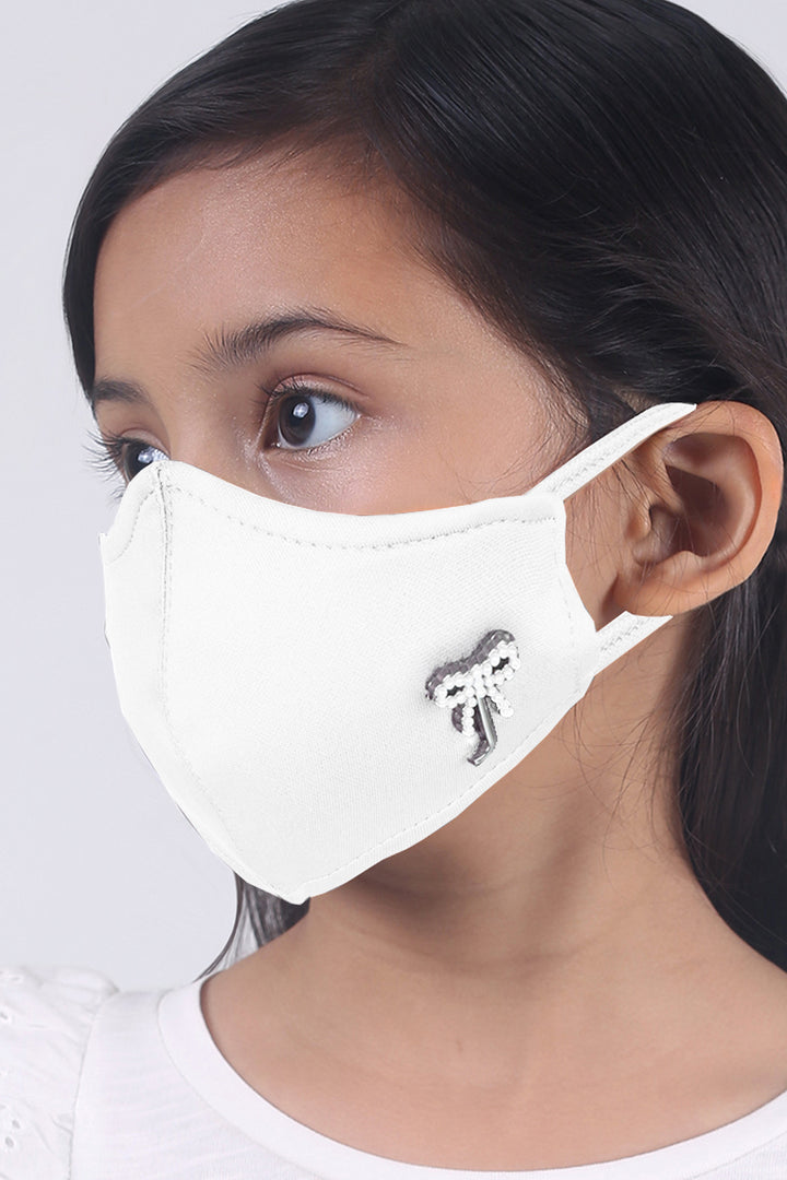 Jovian | Unisex Classic Series Mask in Off White for Kids (7223375069334)