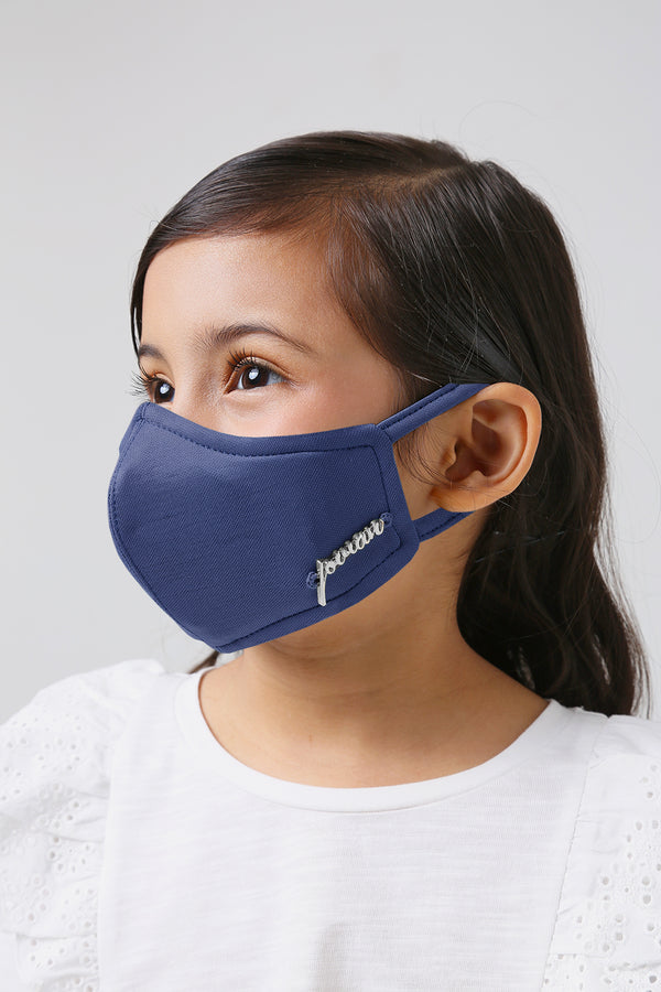 Jovian | Unisex Classic Mask In Cobalt Blue For Kids