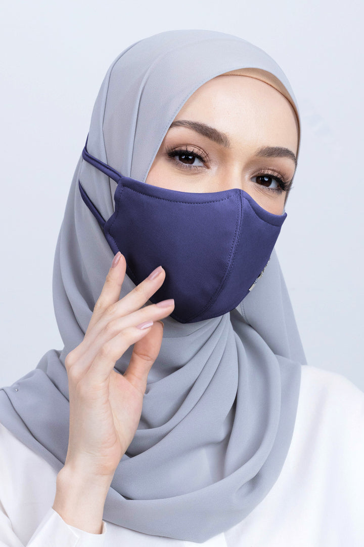 Jovian | Classic Hijab Mask In Cobalt Blue (7236276846742)
