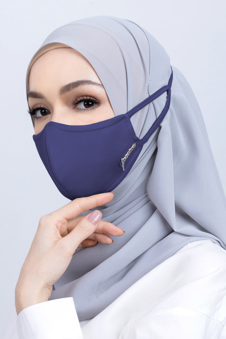Jovian | Classic Hijab Mask In Cobalt Blue (7236276846742)
